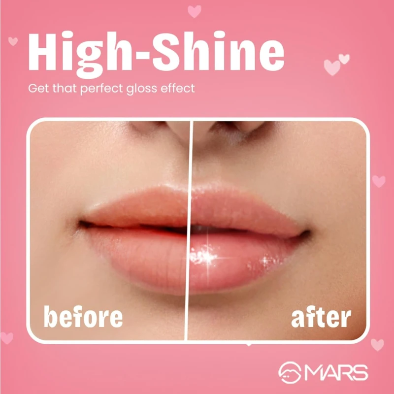 MARS Candylicious Sheer Lip Gloss for Women | Hydrating & High Shine | Lightweight | Non-Sticky | Enriched with Vitamin-E, Hyaluronic Acid & Avocado Ester (4.0ml) (05-JELLY BEAN) thumbnail 4